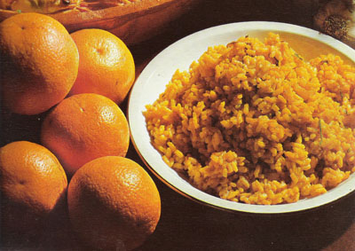 Arroz a Banda (ryż w bulionie rybnym)